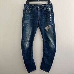 G Star Raw Arc 3D Slim Fit Dark Wash Denim Jeans Mens Size 30 Modern Street wear